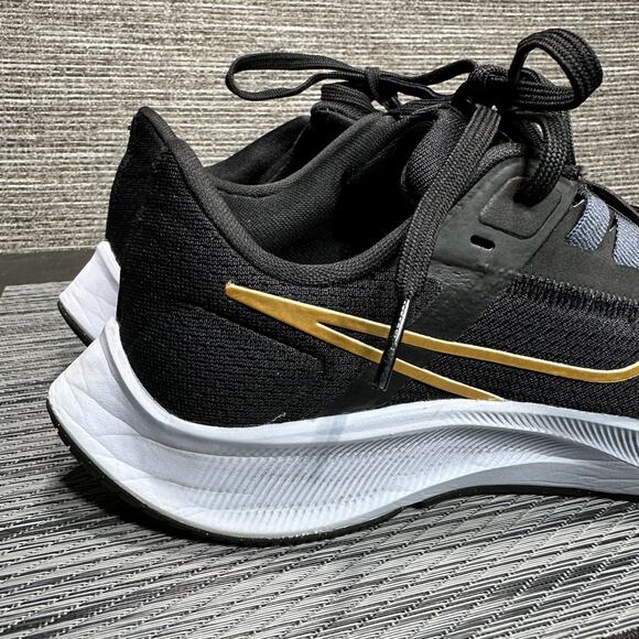 Nike Air Zoom Pegasus 38 CW7358-004 Black Running Shoes Sneakers - Womens Size 8 - Picture 8 of 14